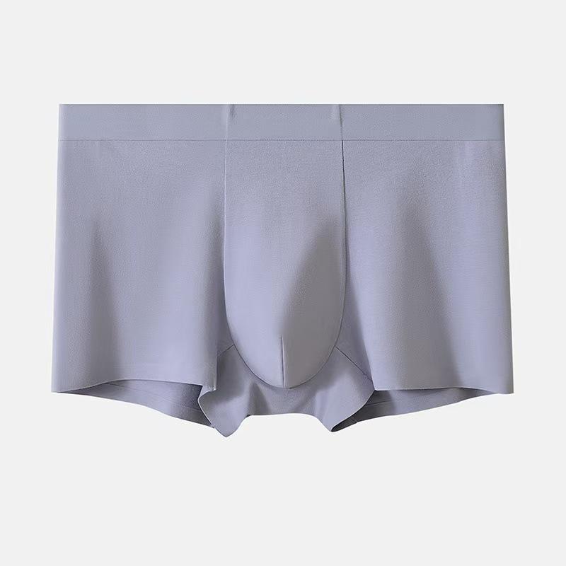 Boxers ajustés sans coutures pour hommes: Coton Longue Fibre du Xinjiang - Pantalon Confortable, Respirant, Antibactérien en Soie à Quatre Coins