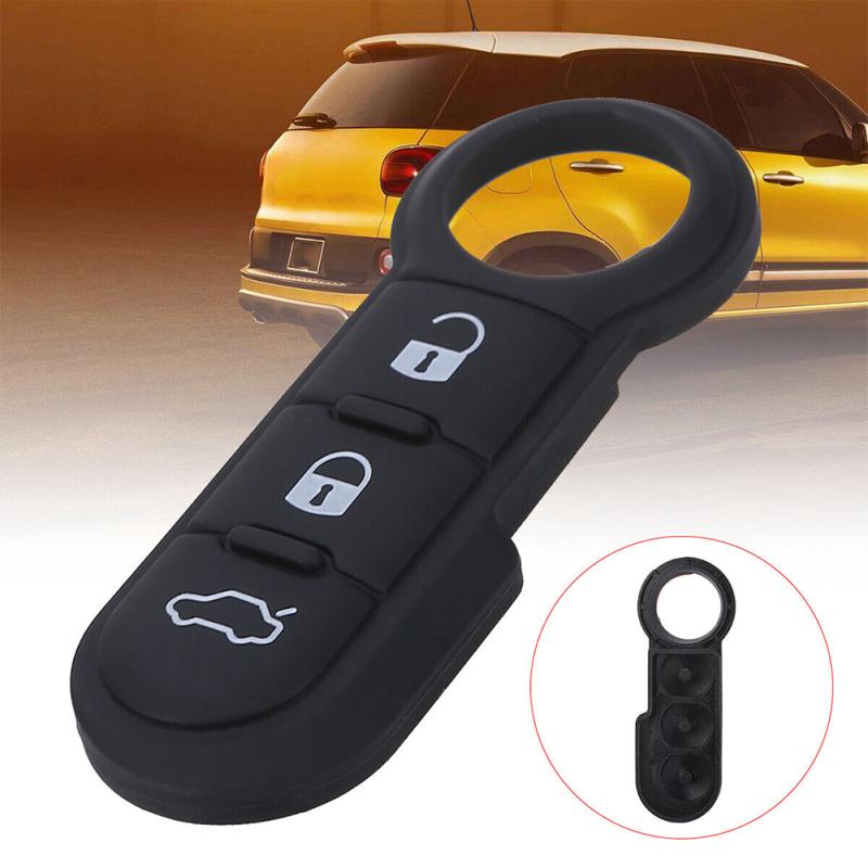 3 Button Remote Key Fob Rubber Pad Replacement Parts Remote Control Key Button Board Compatible For