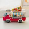 LOZ 1739 Dream Parc de distracții Camion cu mâncare Pizza Mașină Vehicul Model 3D DIY Mini Blocuri Cărămizi Jucărie de construcție pentru copii Cadou fără cutie