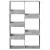 Vidaxl Regał, Szarość Betonu, 100X33X155,5 Cm, Materiał Drewnopochodny