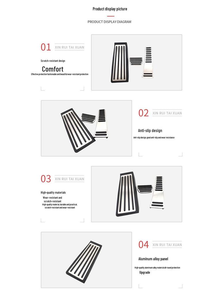 Anti-Slip Brake & Accelerator Pedals for 2018-2020 Volvo XC90