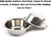 Water Bowl for Dogs and Cats, Stainless Steel Elevated Pet Feeder with Vintage-Style Metal Stand, for Dogs and Cats