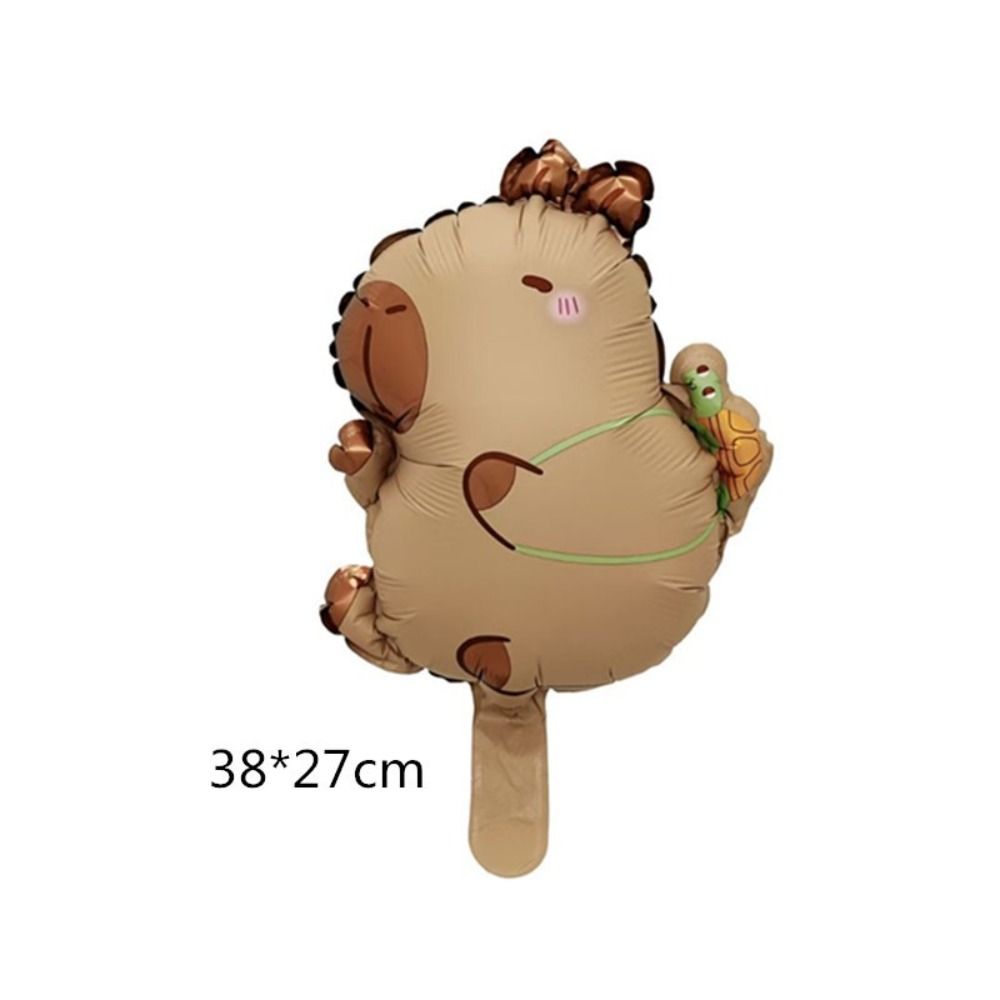 10 pcs Cute Aluminum Capybara Film Balloons Random Aluminium Film Balloon Set