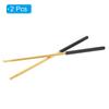 PATIKIL 5A Metal Drumsticks, Non-Slip Drumsticks for Jazz Drums, Electronic Drums, Percussion Instruments, Gold, 1 Pair