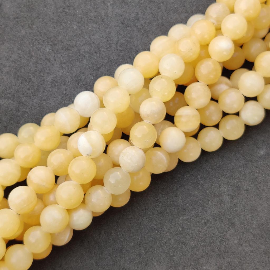 Mărgele de calcit galben miere, piatră prețioasă AA autentică naturală, margele rotunde libere, margele de dimensiune 6MM 8MM 10MM.