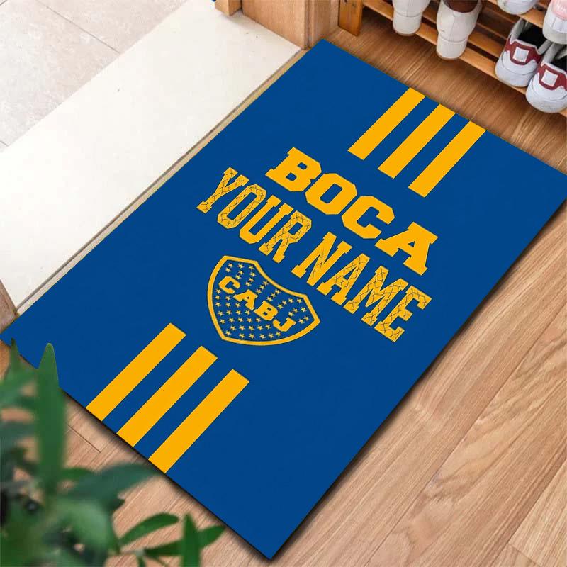 Boca Juniors Crest Custom Name Carpet Rug For Living Room Bedroom Home Sofa Decoration Kids Play Nonslip Floor Mat