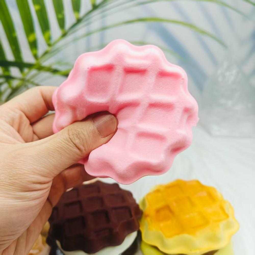 Squishy Simulated Layered Sandwich Cake Squeeze Toy Soft Stress Relief Slow Rising Sensory Fidget Anxiety Gifts for Kids Adults
