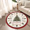 Christmas Living Room Sofa Tree Carpet Bedroom Bedside Round Area Rug Kitchen Floor Mat Dinning Room Patio Office Home Decor