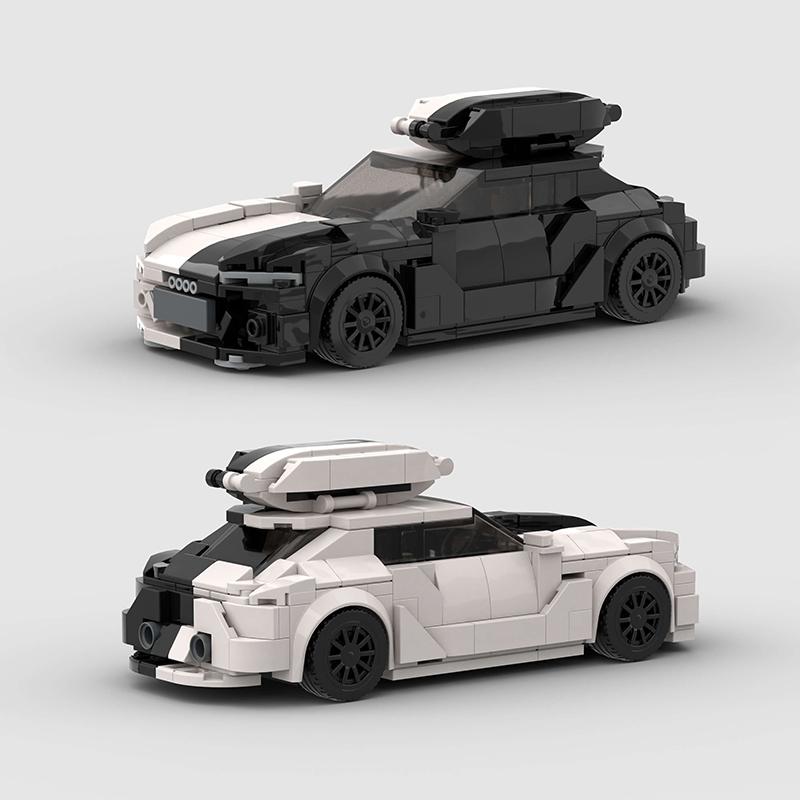 City Racer Station Wagon MOC RS6 Veicolo Sportivo Blocchi da Costruzione Mattoncino Modello da Corsa Giocattoli per Bambini Regalo di Hallowmas Per Ragazzo