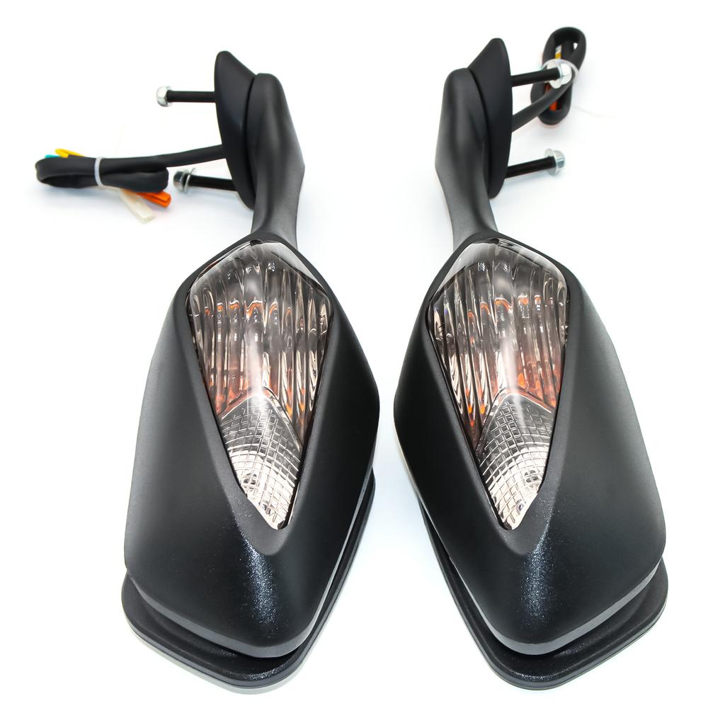 For Honda CBR1000RR 2008-2014 ABS RearView Mirror LED Light Motorcycle Accessories Turn Signals Light Rear View Side Mirrors
