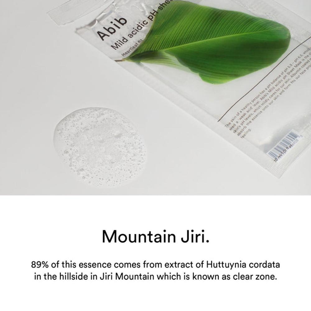 10pcs_[ABIB] Mild Acidic pH Sheet Mask (Heartleaf Fit)