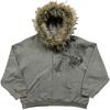 DRIPX Fluffy Hat Hoodie Solid Color Casual Long Sleeve Hoodie Retro Coat Street Trend Y2k