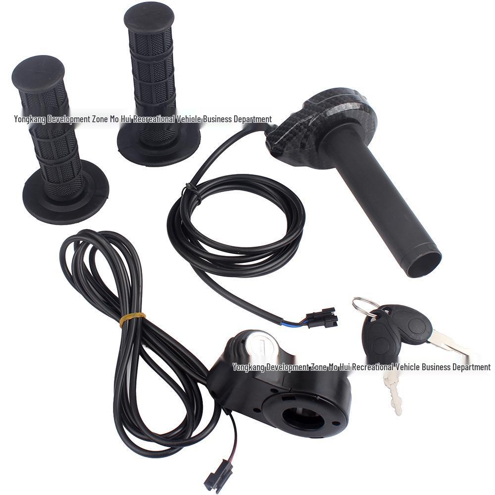 Ridstar Q20 Electronic Throttle Grip & Start Switch Cover with Water Transfer Printing 22 mm