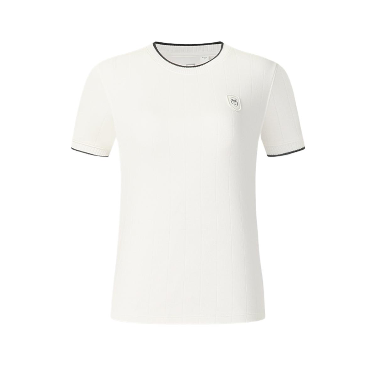 

Fila Tennis Solid Color Short Sleeve Crew Neck T-Shirt Women tops A11W623136F-WT M