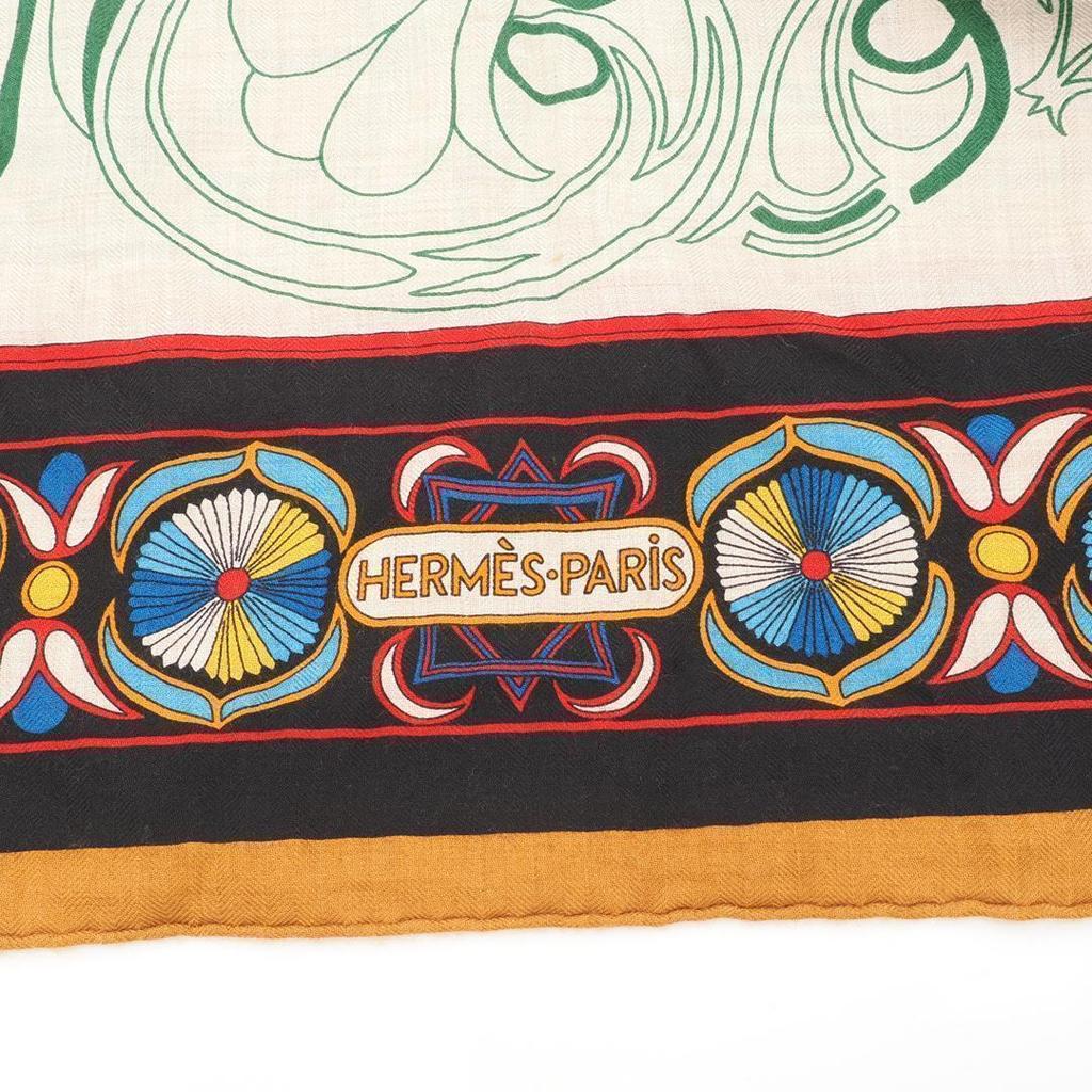 Used Hermes Scarf "Pointu" Muffler Bandana (Almost New)