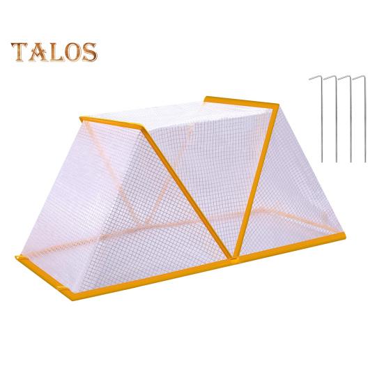 Garden Row Plant Protector Foldable Raised Garden Beds Plant Nursery Cover with Ground Nails Vegetable Rows Guard Greenhouse for Protecting Plants S