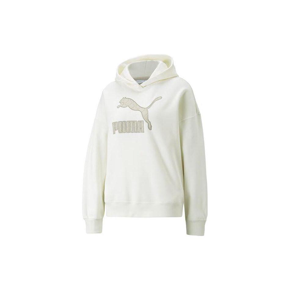 

Puma Повседневная толстовка с капюшоном и логотипом, женская толстовка, белая 539278-75 M