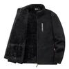 Autumn Winter Thick Fleece Warm Jacket Men Fashion Windbreak Stand Collar Coat Men Classic Casual Soft Shell Jacket Men