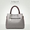 Johnature Luxury Handbag Fashion Large Capacity Women Bag Soft Leather Casual Tote Solid Color Shouler Messenger Bags