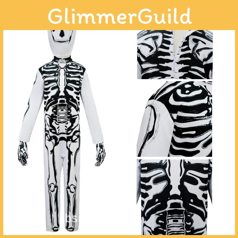 Creepy Halloween Skeleton Cosplay Outfit For Men And Women Dm0178