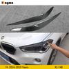 Carbon Fiber Headlight Cover Eyelid For BMW X1 F48 20i Sdrive 25i Xdrive 2016 -  Car Decorative Front Lamp Eyebrow Sticker