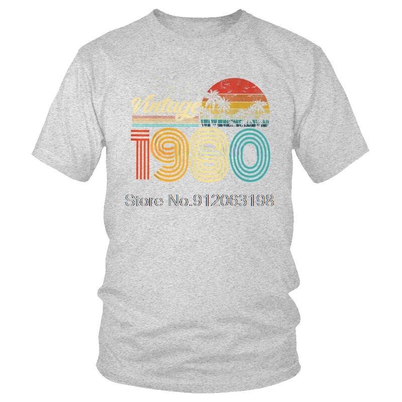 T-shirt Homme Classique Vintage Années 1980 Streetwear 41 Ans Cadeau 41ème Anniversaire T-shirt Manches Courtes T-shirt Cool Homme Coton