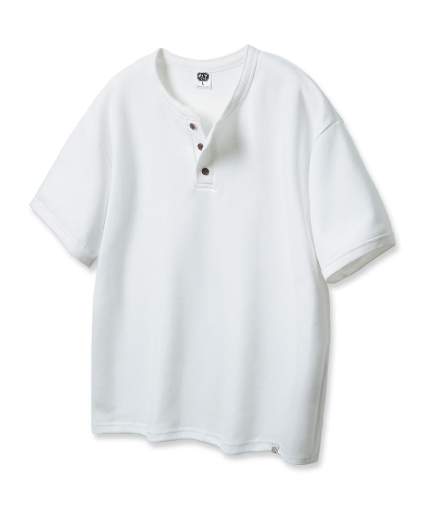 ALVINCLO 3-Button Henley Neck Loose Fit Short Sleeve T-Shirt Ast4773 (5 Colors)