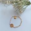 Meier New Arrival Bracelet Niche Stylesense of Designfrench Gold Coin Metal Bracelet Stylish Head Bracelet