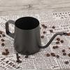 350 Ml Stainless Steel Gooseneck Pour Over Drip Coffee Maker Tea Coffee Cup Pot Black