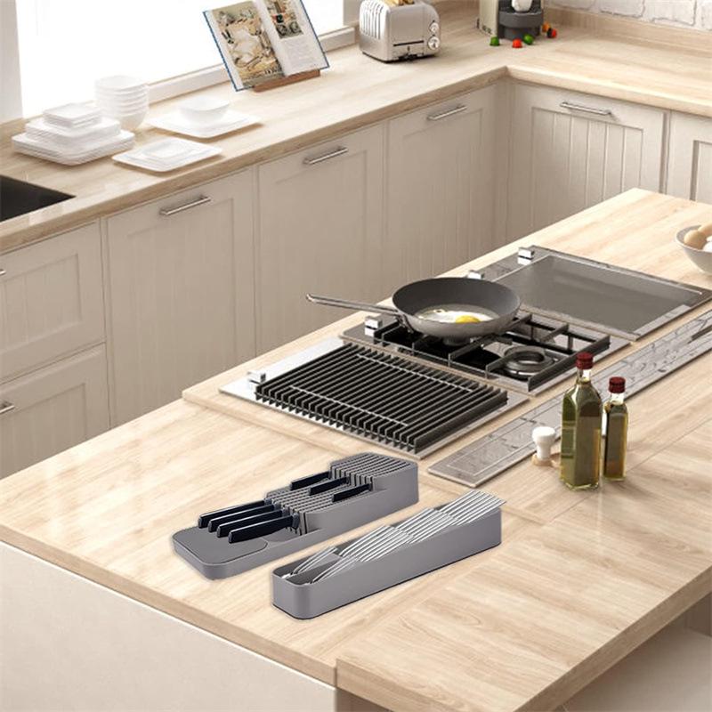 Compact Cross-border Knife & Cutlery Drawer Organizer