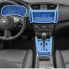 Nissan Sylphy Interior Protection Film: Center Console, Gear Shift, Navigation Screen, B-Pillar Sticker - TPU