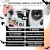 EELHOE Halloween pittura corporea bianca e nera pittura corporea trucco viso vampiro zombie teschio vernice