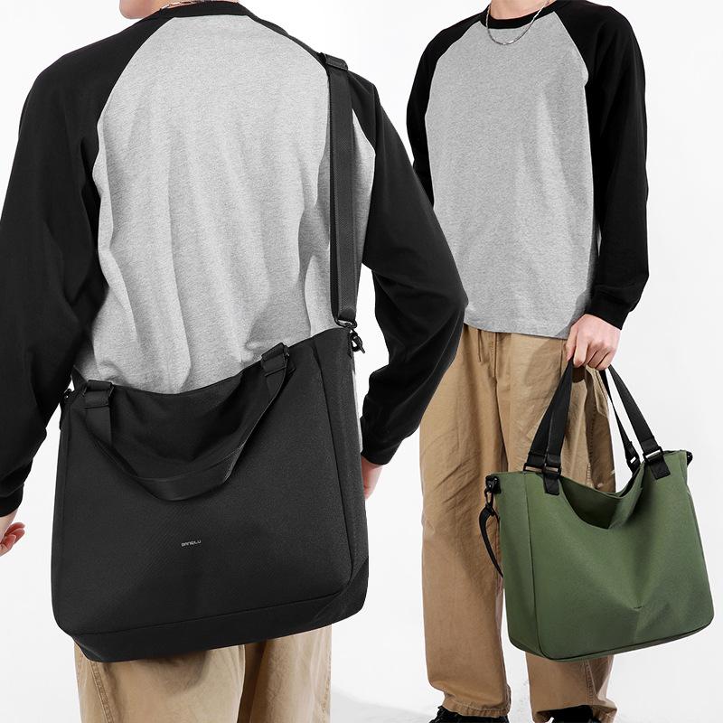 Herren Schultertasche Große Kapazität Pendler Business Umhängetasche Leicht Abriebfest Oxford Tasche