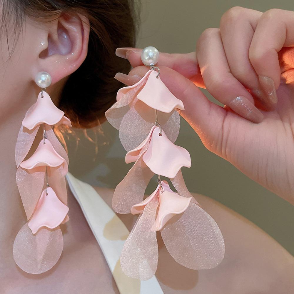 Elegant Long Tassel Earrings Fashionable Ear Hook Exquisite Ear Jewelry Gift