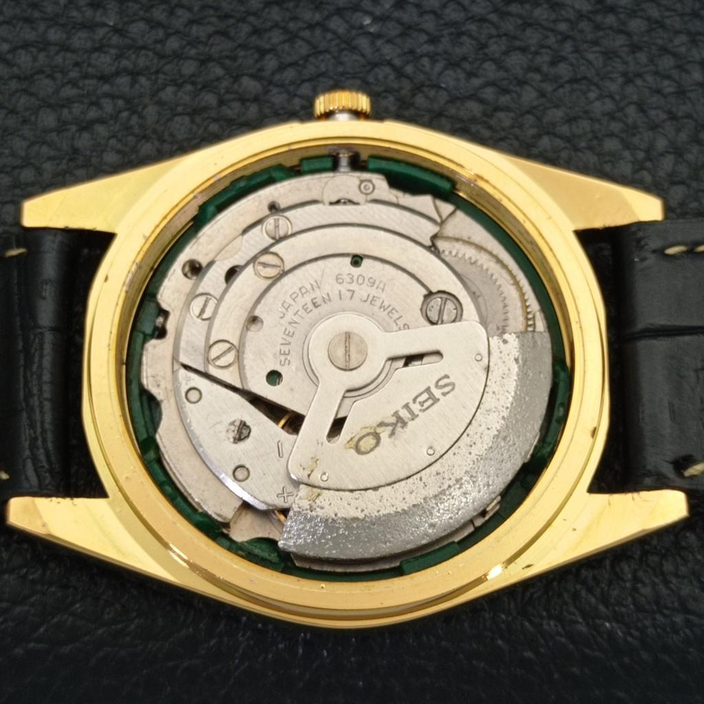 REFURBISHED VINTAGE SEIKO 5 AUTOMATIC JAPAN MENS BLACK DIAL WATCH A434390-2 R120-a434390