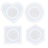 4pcs Hexagon Resin Mold Square Resin Casting Mold Jewelry Tools Silicone Mold  Parties