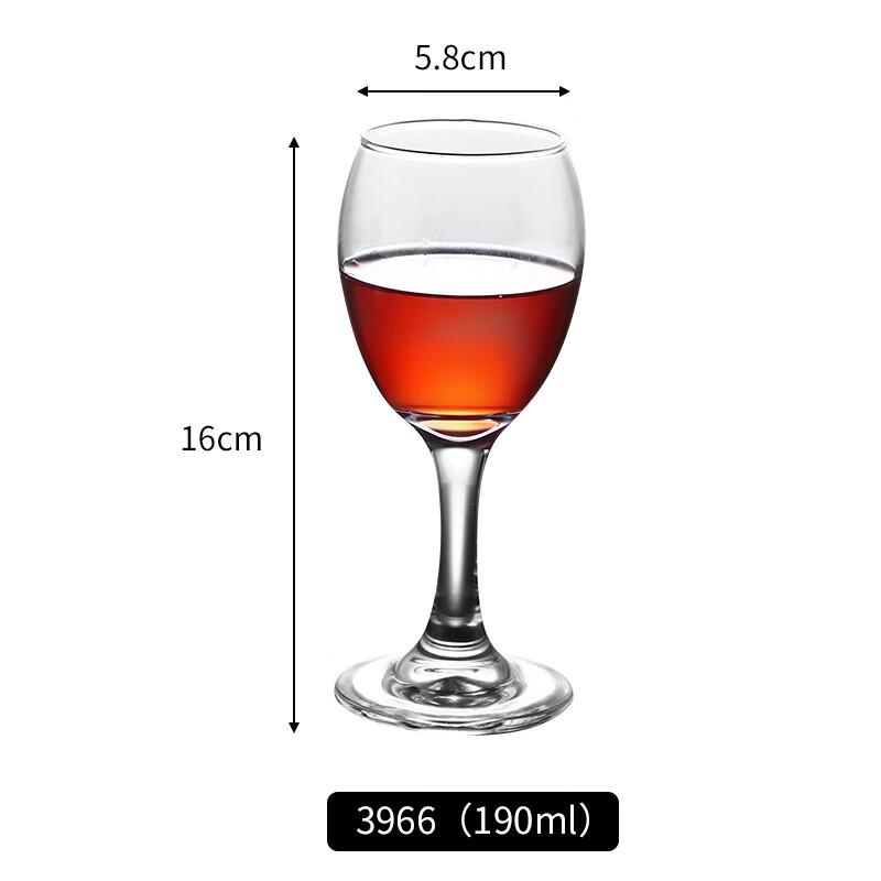 Machine-Made Glass Red Wine Stemware - 50 Piece Set