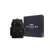 Coach Sprint 29 Classic Monogram Canvas And Smooth Calfskin Backpack Large Men backpack Silver Black CO933-SVBK