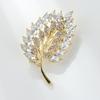 Diamonds Leaves Brooch Women's Elegant Corsage Accessories  Designer Brooch Pin Mini Bobby Pins Perfect Gift for Couples