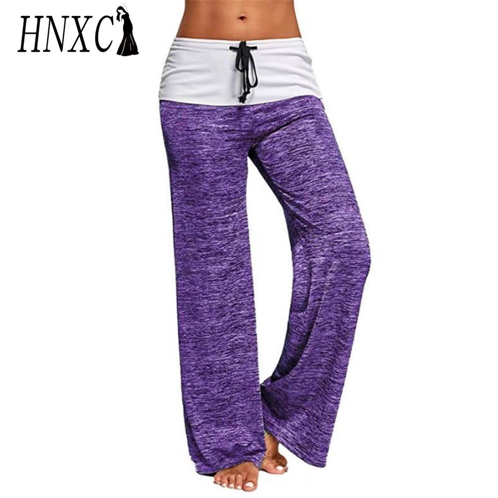 

HNXC Женские модные повседневные брюки и капри с однотонным принтом XXL фиолетовый