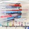 Large Capacity Colored Rollerball Pen - Quick-Drying, Carbon Neutral Ink, Water-Based, Ideal for Signatures and Journaling
