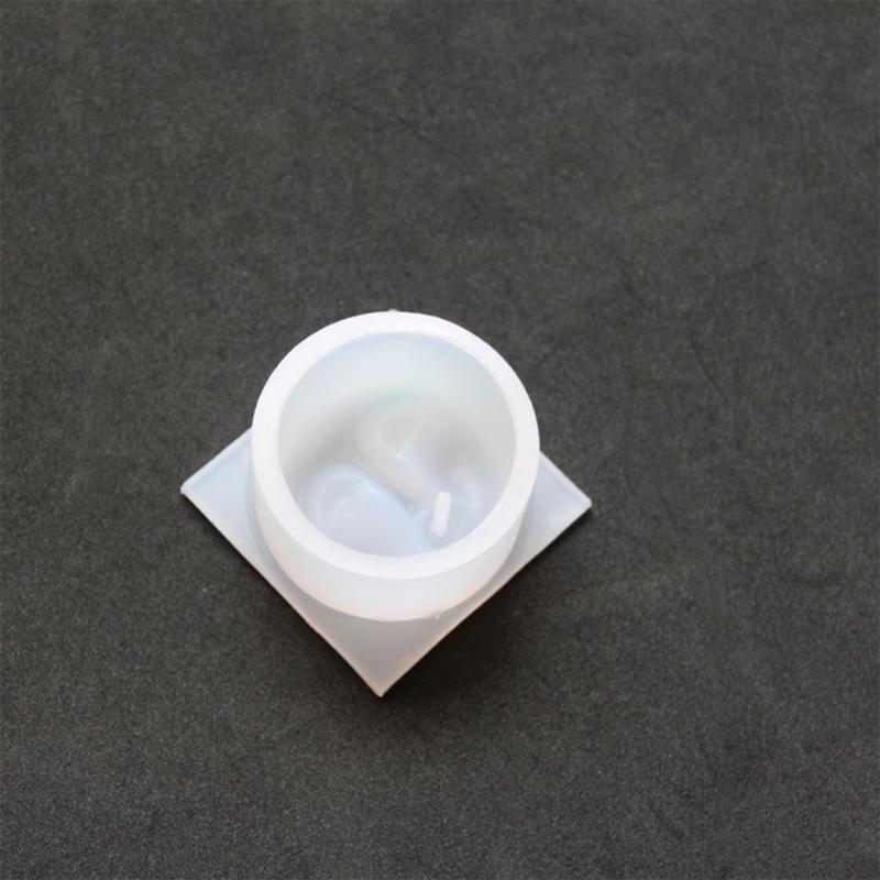 Incenses Tray Silicone Molds Handmade Human Face Pattern Incenses Insert Stick Holder Cements Plasters Mould Crafts Decors