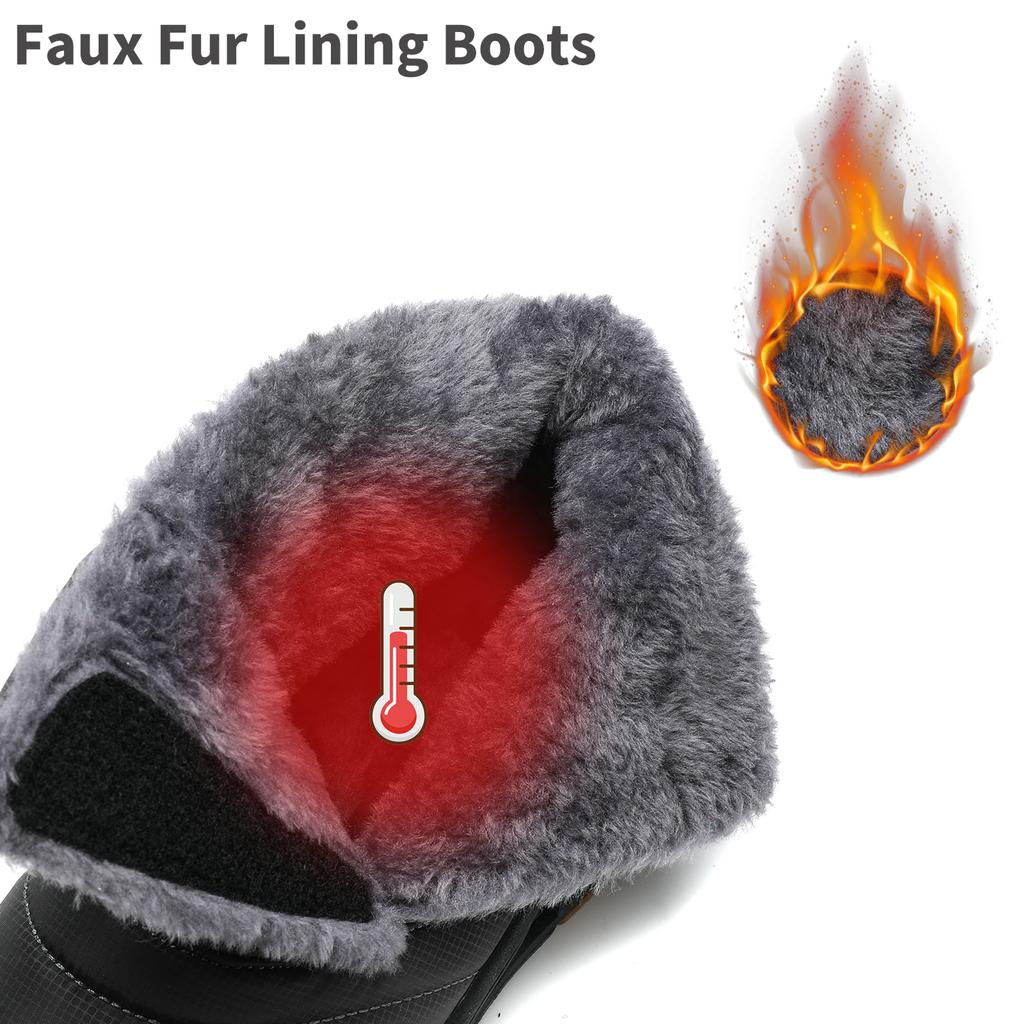 Men Winter Outdoor Sports Waterproof Plus Size Sneakers Quality PlusSize Brand Snow Boots Warm Plush Ankle Work High