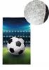 Kinderhandtuch 30x50 klein für den Kindergarten Fußball Baumwolle