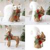 Christmas Woven Fox Squirrel Decor With European Style For Holiday Display