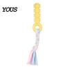 Interactive Tug Toys for Dogs Spiky Dog Chew Toy with Cotton Rope, Pet Molar Stick Toy, Safe Home Use Small Medium Teeth Cleaning Stress Relief