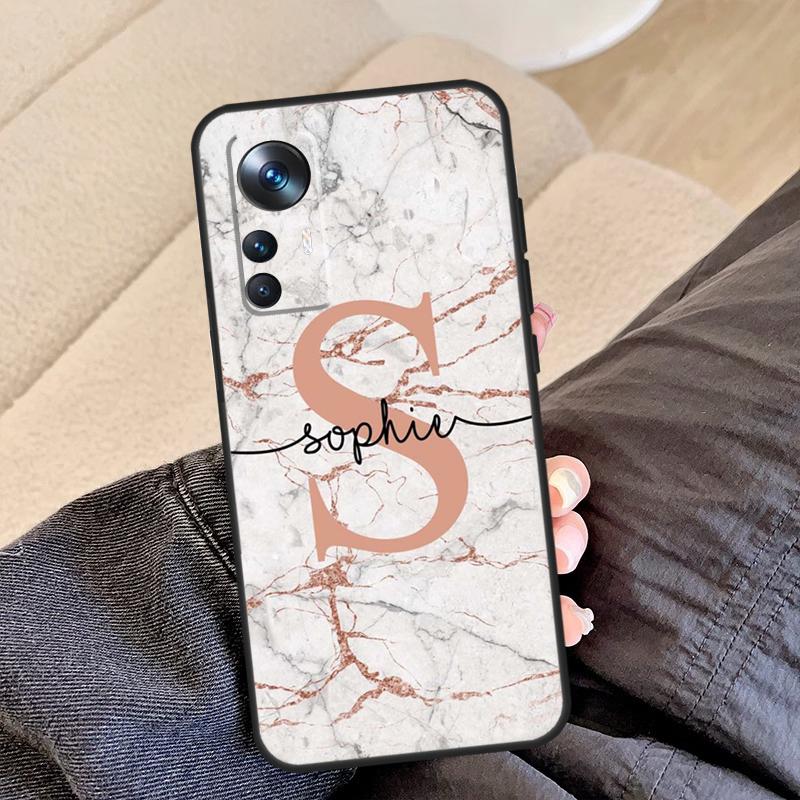 PERSONALIZED ROSE GOLD ENDLESS MARBLE Case For Xiaomi 13 13T 12T 11T 12 Lite 14 Pro 12X POCO F5 Pro X5 X3 M5 X4 F3 F4 C65 Cover