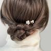 5Pcs Wedding Rhinestones Hairpins Bridal Party Hair Accessories With U Shaped Design For Bride Bridesmaids Flower Girls