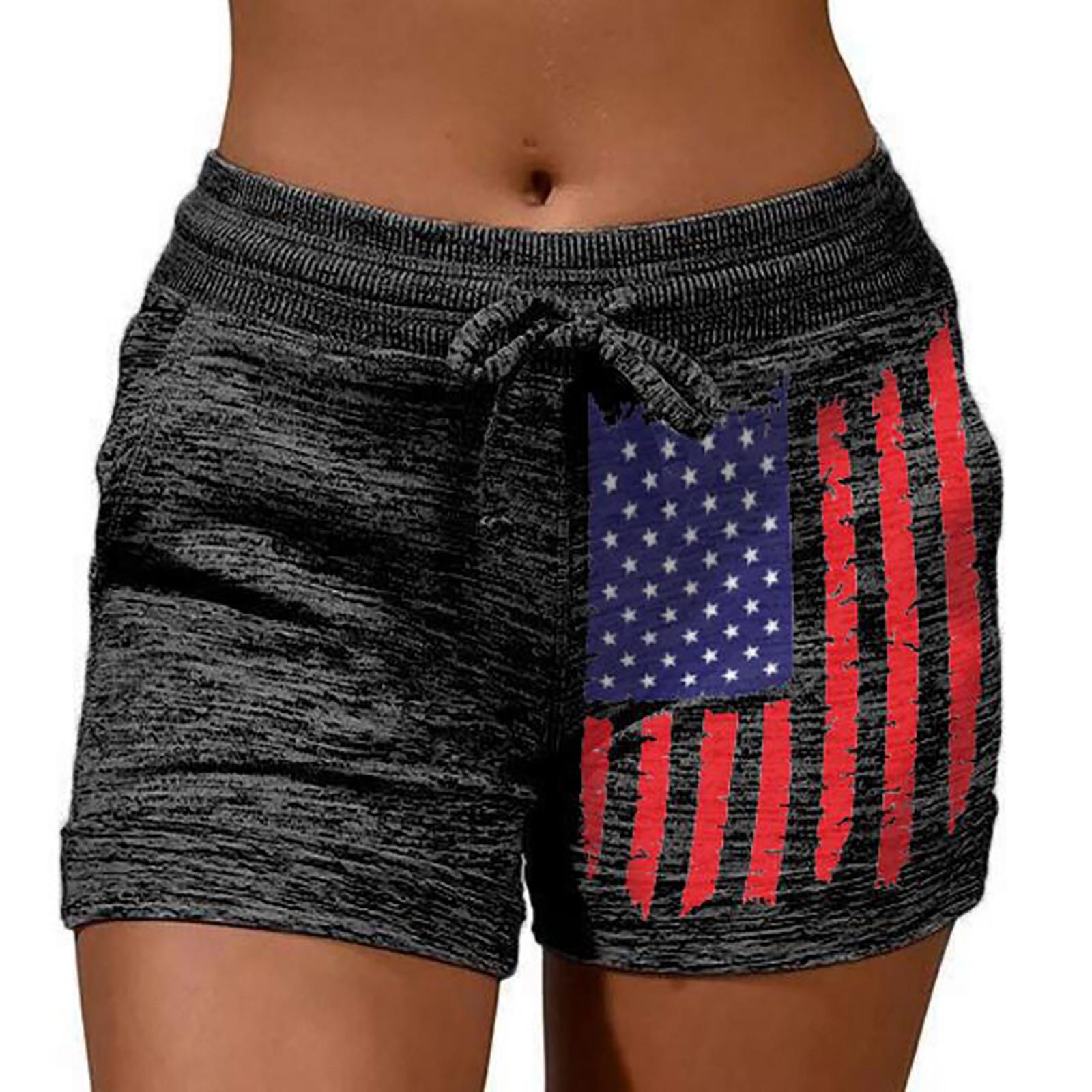 

Женские мягкие и удобные шорты для спортивной одежды с карманами и шнурком XL чёрный