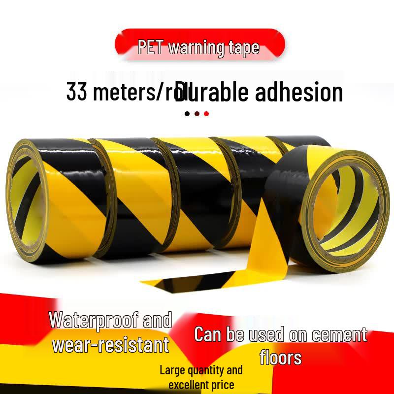 MOLI PET Warning Zebra Tape